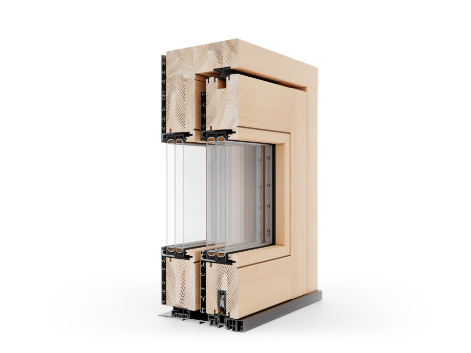 Gama Naturo 80 HST ALU Corredera Madera - Imagen 4